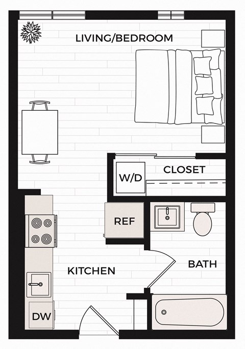 Studio C2 Floor Plan